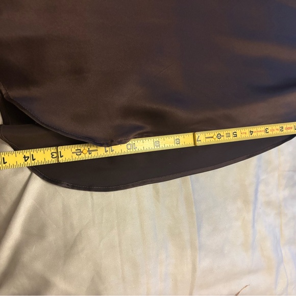 Banana Republic 100% Silk chocolate brown maxi skirt. Medium. - Picture 6 of 9